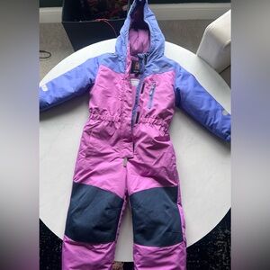 Swiss Tech Pink and Lavender Kids Snowsuit